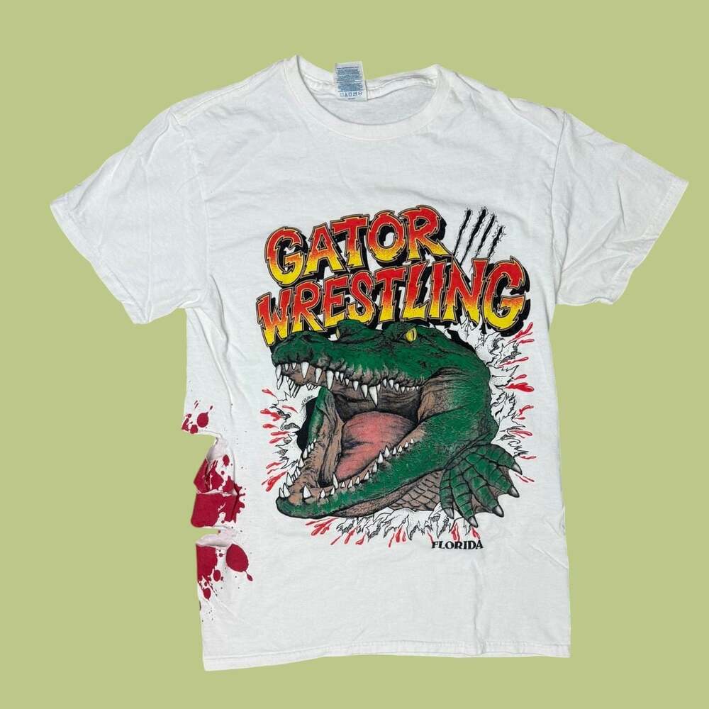 Vintage Florida Gator Wrestling Distressed Graphic Tee